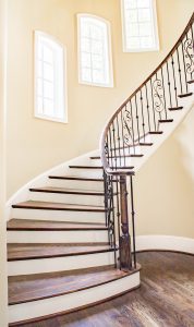 Statement Stairs leading to landing